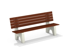МФ 1.14 Лавочка бетонная со спинкой