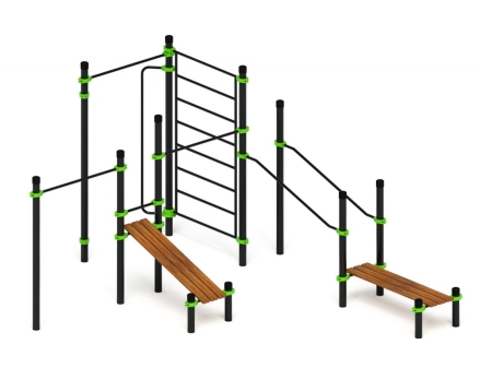 Спортивный комплекс ЛОВ 18, стойки 108 мм, фото 2