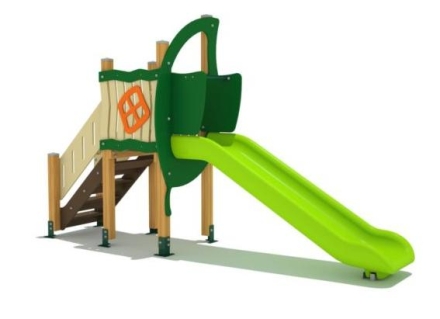 Игровой комплекс ДГС Горка Н-100 от 3 лет для детской площадки, фото 1