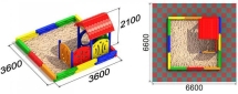 Песочный дворик 1 для детской площадки Песочный дворик 1 для детской площадки