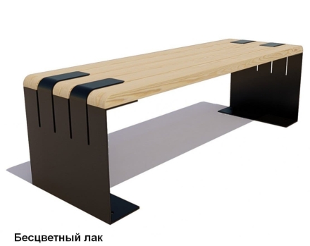 Скамейка уличная Симферополь (банкетка), Лиственница 2,5 м, фото 2