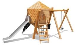 Игровой комплекс Эко VST 0024/4 для детской площадки, фото 1 Игровой комплекс Эко VST 0024/4 для детской площадки, фото 1
