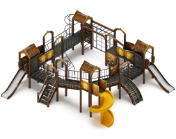 Детская игровая площадка Остров детства (Эко) H=1200 H=2000 ДИК 2.01.8.02-02, фото 1 Детская игровая площадка Остров детства (Эко) H=1200 H=2000 ДИК 2.01.8.02-02, фото 1