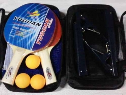 Набор для н/т YUGUAN B947NS (2 ракетки + 3 шара + сетка + крепление) в чехле Набор для н/т YUGUAN B947NS (2 ракетки + 3 шара + сетка + крепление) в чехле