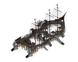 Детская игровая площадка Баркентина Летучий Голландец (нержавейка скат) ДИК 2.03.3.06-21 H=1200 Н=1500 H=2000, фото 3 Детская игровая площадка Баркентина Летучий Голландец (нержавейка скат) ДИК 2.03.3.06-21 H=1200 Н=1500 H=2000, фото 3