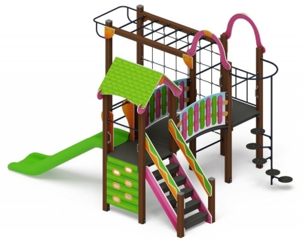 Детская игровая площадка Лукоморье ДИК 2.25.06-01 H=1200, фото 3