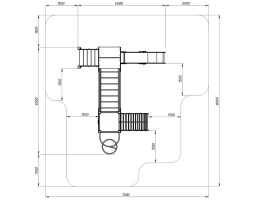 Детская игровая площадка Рада (Алтай) горка Н 1200 ДИК 2.01.2.07-04, фото 5