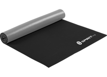 Коврик для йоги 6 мм серо-черный Коврик для йоги 6 мм серо-черный