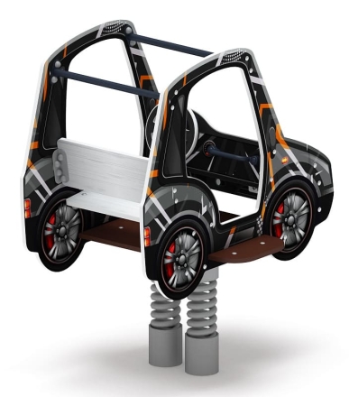 Машинка - Качалка на пружине двухместная машинка - ИО 23.03.01-05.И1, фото 3