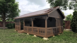 Прямоугольная беседка СОЛЕДАР, фото 3