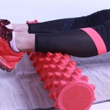 Массажный ролл Ivlar Restore Roller, длина: 77 см, красный