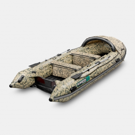 Gladiator E 420 PRO Цифровой камуфляж моторная лодка НДНД AIR, фото 5