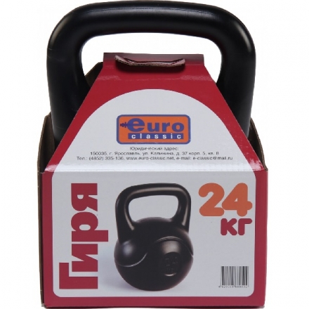 Гиря пластиковая 24кг засыпная, в коробке, фото 1