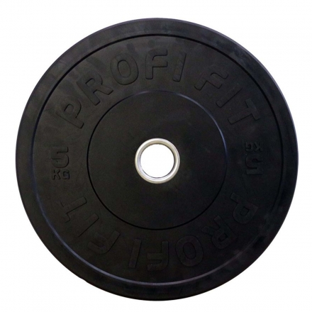 Диск для штанги каучуковый, черный, PROFI-FIT D-51,  5 кг, фото 1