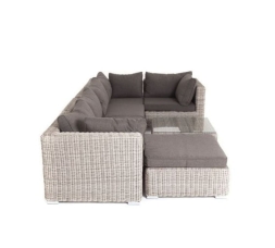 Зона 14 Лунго трансформирующаяся лаунж-зона из искусственного ротанга, цвет бежевый, фото 4