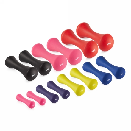 Набор гантелей неопрен (пары) от 0,5-5 кг VF-SET34, фото 1