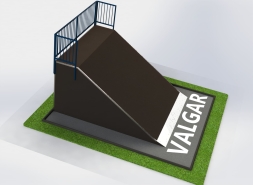 Флэтбенк, разгонная горка прямая с подиумом, фото 2