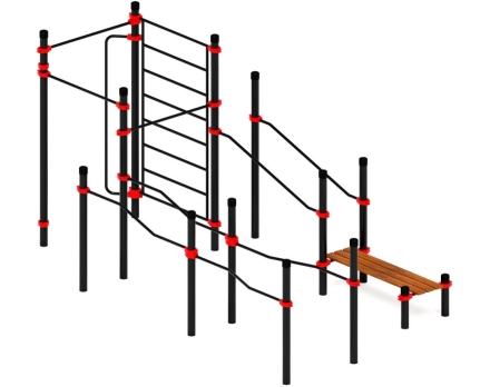 Спортивный комплекс ЛОВ 13, стойки 108 мм, фото 4