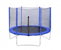 Батут DFC Trampoline Fitness 12ft наружн.сетка, синий (366см) (два короба)