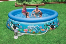 Надувной бассейн Intex Easy Set "Океанский Риф" 305х76 см 28124