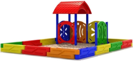 Песочный дворик 2 для детской площадки, фото 1