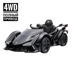 Электромобиль Lamborghini Vision Gran Turismo 4WD 12V HL528-LUX черный, фото 1