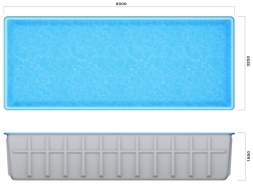 Бассейн 8х3,25х1,65м. Рейнир L Marshall Pools (чаша), фото 2