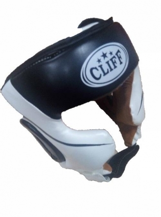 Шлем боксерский CLIFF ULI-5007 закрытый (FLEX) бело-черный р.L, фото 1