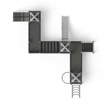 Детская игровая площадка Космопорт горка Н 1200 ДИК 2.14.07-01