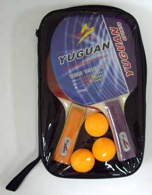 Набор для н/т YUGUAN P007ND (2 ракетки + 3 шара) в чехле, фото 1
