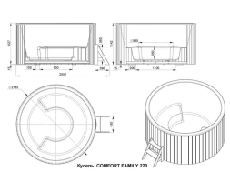 Купель COMFORT FAMILY 220 COLD (термососна), фото 10