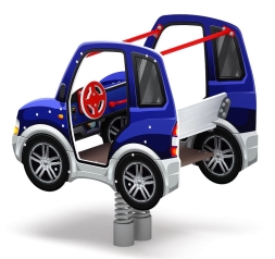 Машинка - Качалка на пружине двухместная машинка - ИО 23.03.01-01.И1, фото 4