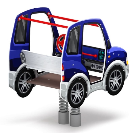 Машинка - Качалка на пружине двухместная машинка - ИО 23.03.01-01.И1, фото 3