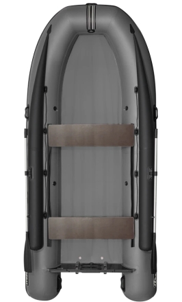 Моторная лодка ПВХ Фрегат 390 FM Jet/L/S (ФМ Джет/Л/С) с фальшбортом Серый, фото 1