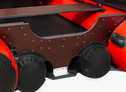 Моторная лодка ПВХ Фрегат 390 FM Jet/L/S (ФМ Джет/Л/С) с фальшбортом Серый, фото 7