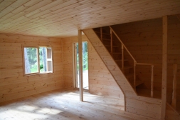 Деревянный навес для машин с хозблоком ЛОЦМАН Базовая комплектация, фото 4