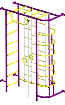 Спортивный комплекс Пионер 9ЛМ пурпурно/жёлтый