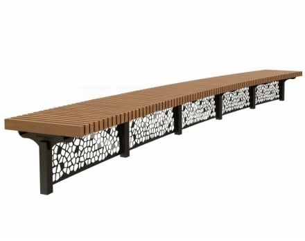 Скамейка стальная TORUDA 060 без спинки, фото 2