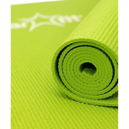 Коврик для йоги FM-101 PVC 173x61x0,4 см, зеленый, фото 4