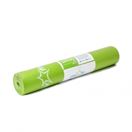 Коврик для йоги FM-101 PVC 173x61x0,4 см, зеленый, фото 5