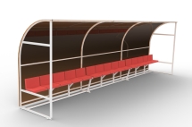 Навес для запасных игроков на 15 мест