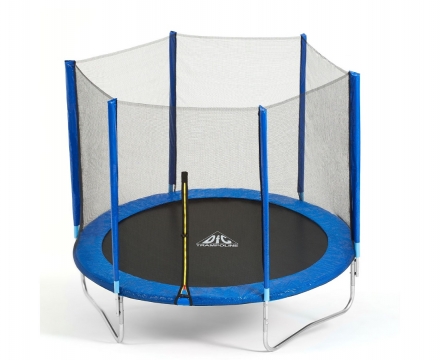 Батут DFC Trampoline Fitness 14ft наружн.сетка, синий (427см)(два короба), фото 1