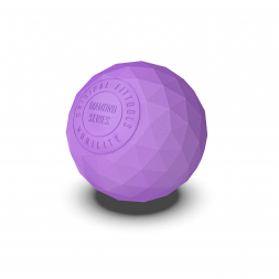 Набор из двух массажных мячей с кистевым эспандером пурпурный, фото 4
