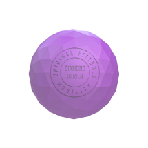 Набор из двух массажных мячей с кистевым эспандером пурпурный Набор из двух массажных мячей с кистевым эспандером пурпурный