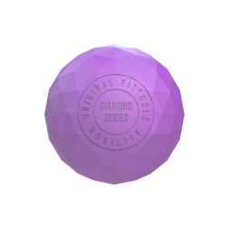 Набор из двух массажных мячей с кистевым эспандером пурпурный, фото 5