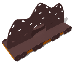 Игровой комплекс Вагон с углем ВСТ 1124 для детской площадки Игровой комплекс Вагон с углем ВСТ 1124 для детской площадки