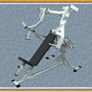 Жим от груди под углом (свободный груз) B-81, фото 1