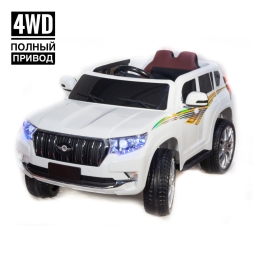 Электромобиль Toyota Prado 4WD белый, фото 1