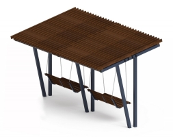 Пергола Joy с диваном (без поликарбоната), фото 2