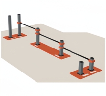 Нижний каскад турников мобильный W-1.6. Нижний каскад турников мобильный W-1.6.